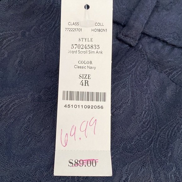 White House Black Market Dark Navy Dress Pants NWT - Picture 9 of 12